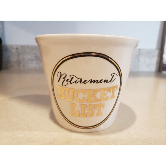 Our Name Is Mud Retirement Bucket List Container - Picture 1 of 7